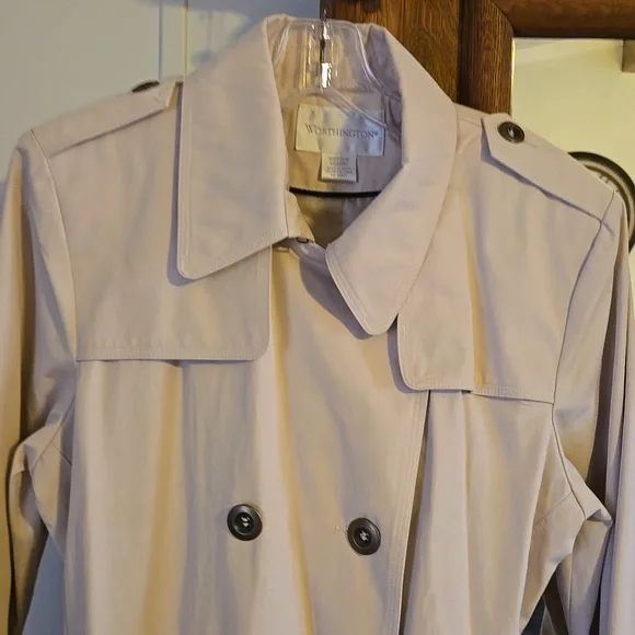 Trench Coat - double-breasted, khaki - Picture 4 of 6